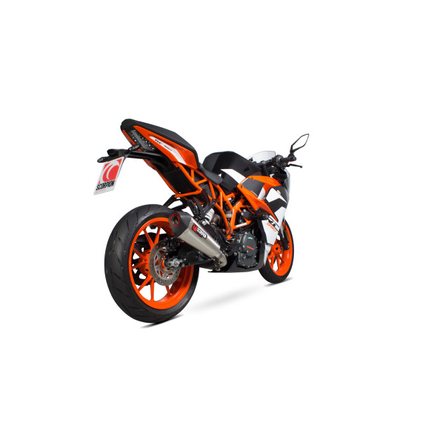 Scorpion Exhaust KTM RC390 2017 - 2021 Serket Taper Slip-on Brushed Stainless Steel Sleeve